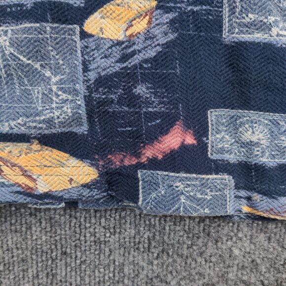 Munsingwear Men's Boat Print Polo Shirt Blue Large Compass Nautical 100% Cotton - Picture 8 of 12